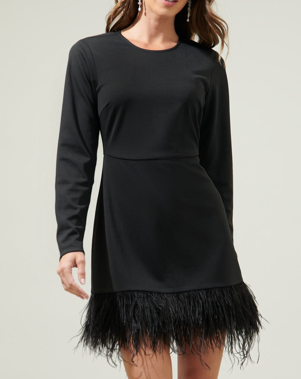 Celia Feathers Black
