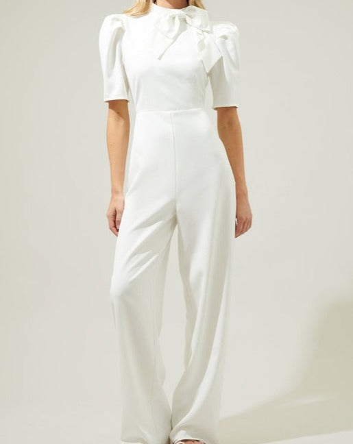 Loretta White Jumpsuit