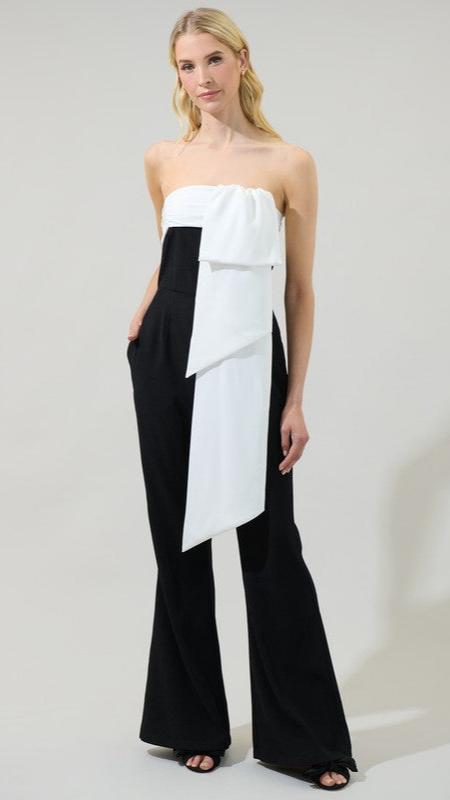 Valentina Black/White Jumpsuit